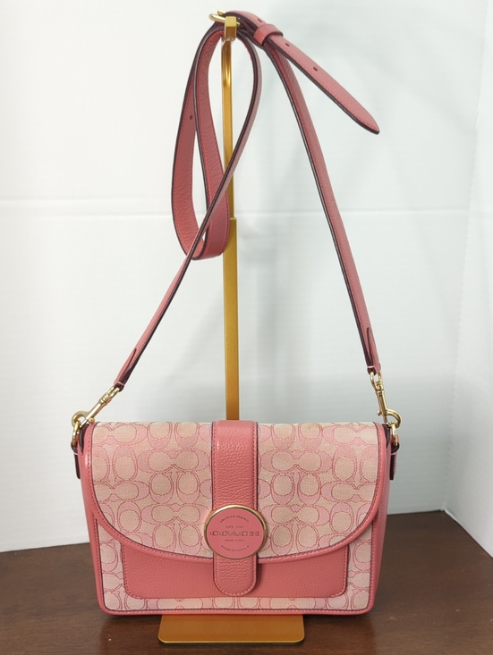 Coach Handbags - Rsvf For RP Show..Coach Lonnie Crossbody In Rose Signature Jacquard .